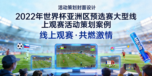 2022年世界杯亚洲区预选赛大型线上观赛活动策划案例封面